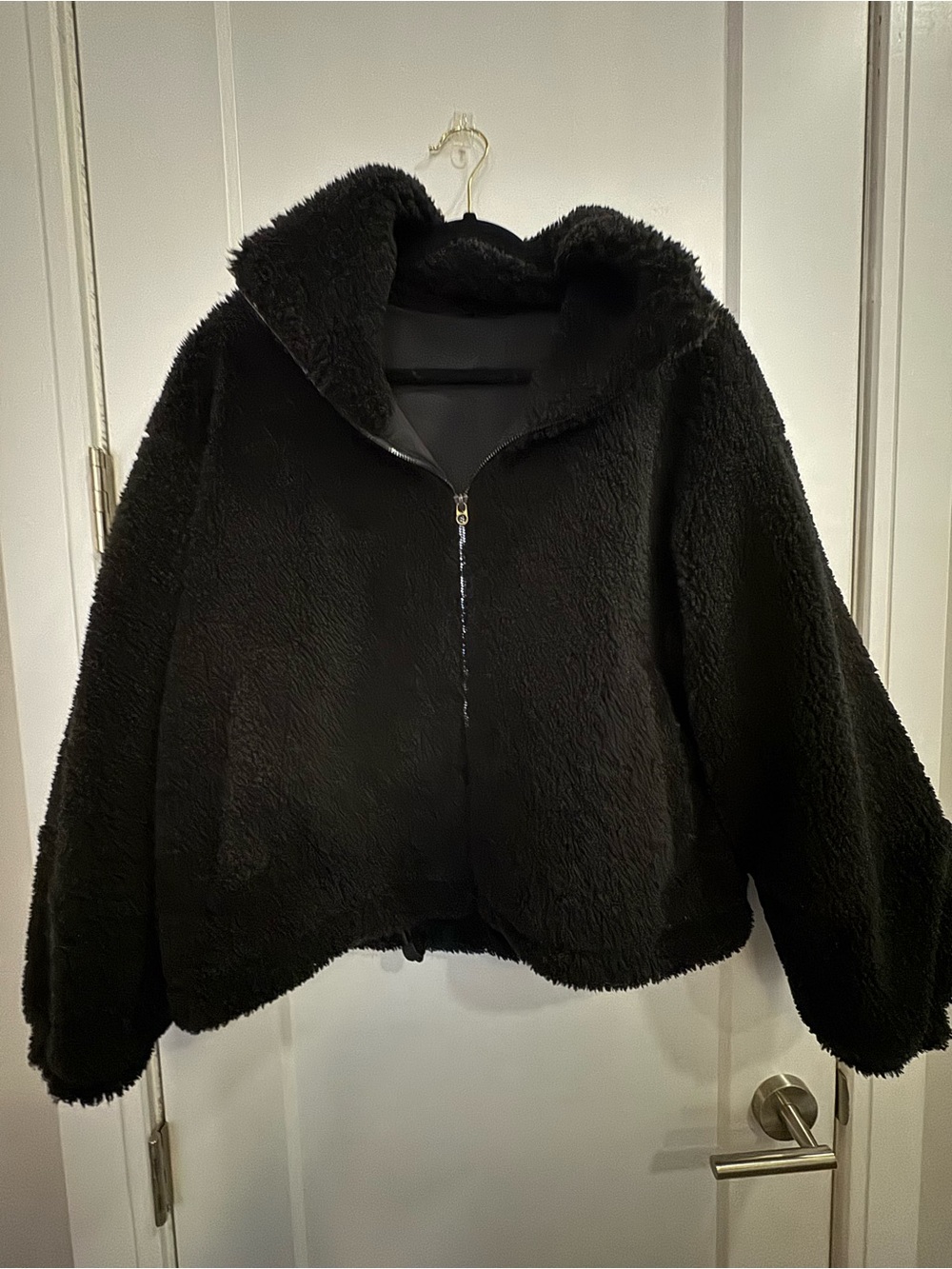 lululemon athletica Black Plush Teddy Zip Jacket